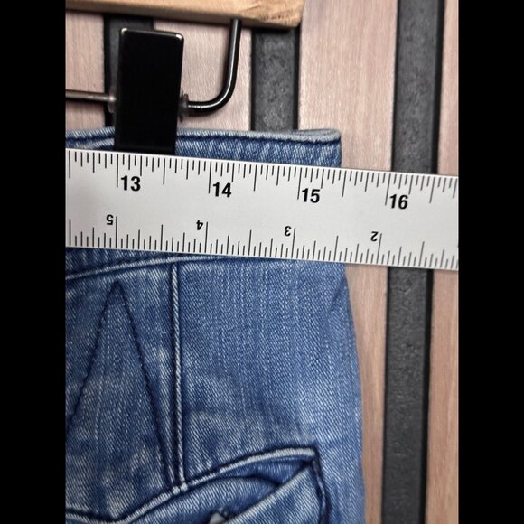 Liefsdottir Jeans 30 Womens Blue Bootcut High Rise Denim Front Pocket - Picture 3 of 8